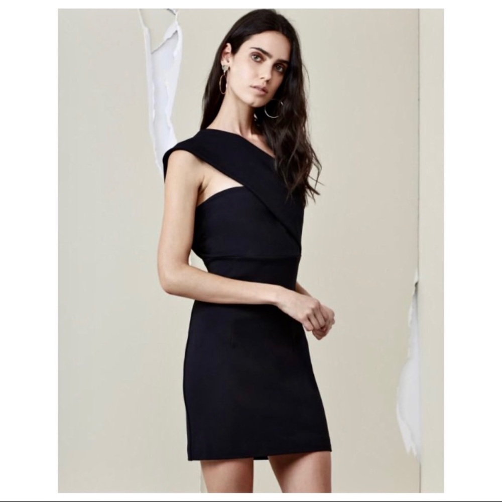 NEW FINDERS KEEPERS BLACK ONE-SHOULDER MINI DRESS - Picture 7 of 8